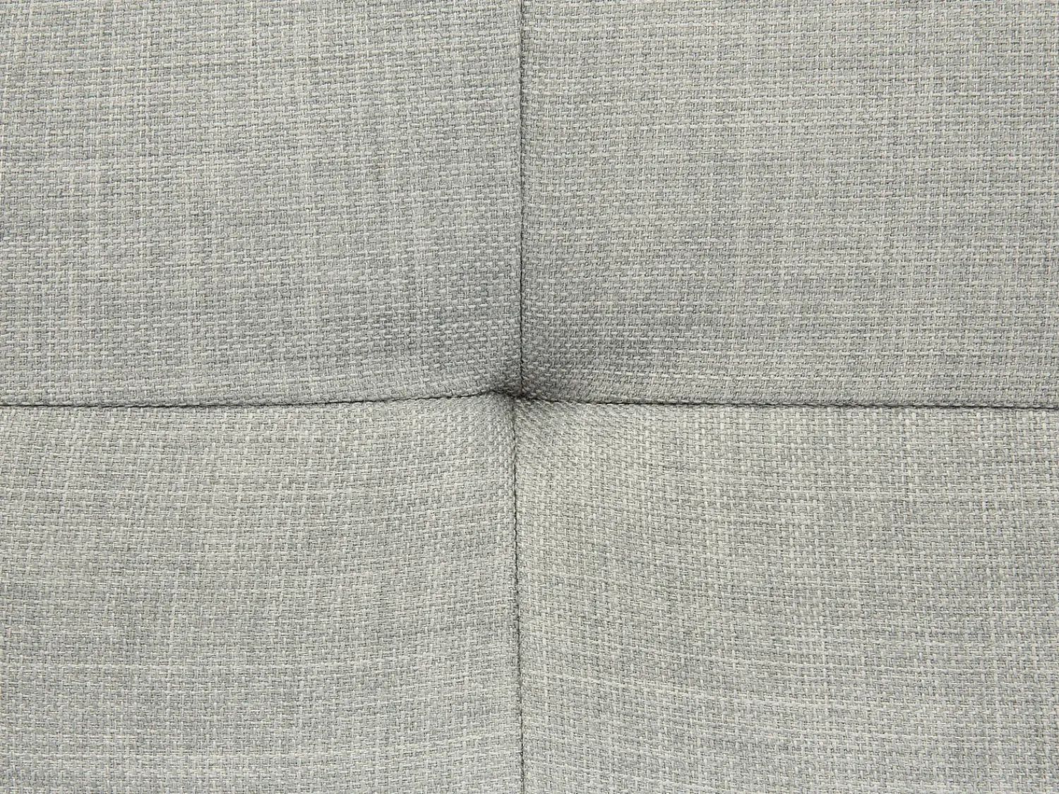 Outlet Beliani Divano angolare 4 posti KIRUNA Tessuto Grigio chiaro Lato destro Argento Grigio