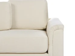 Sale Beliani Divano angolare 4 posti KOHLO Tessuto Beige chiaro Lato destro Beige Nero