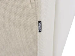 Online Beliani Divano angolare 4 posti KOHLO Tessuto Beige chiaro con ottomana Lato destro Beige Nero