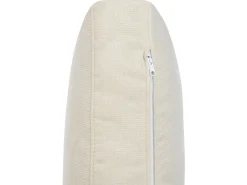 Online Beliani Divano angolare 4 posti KOHLO Tessuto Beige chiaro con ottomana Lato destro Beige Nero