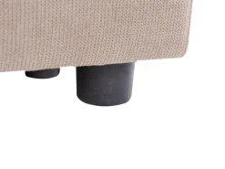 Outlet Beliani Divano angolare 4 posti KOHLO Tessuto Tortora Lato destro Beige Nero