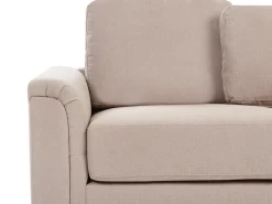 Best Beliani Divano angolare 4 posti KOHLO Tessuto Tortora Lato Sinistro Beige Nero