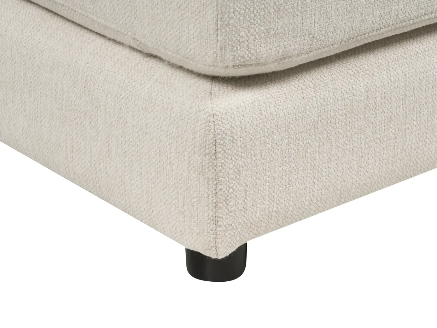 Discount Beliani Divano angolare 5 posti LILVIKEN Tessuto Beige chiaro Beige Nero