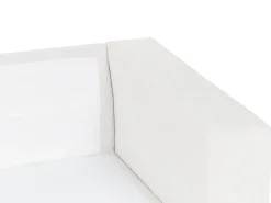 Discount Beliani Divano angolare 5 posti LOFOTEN Tessuto Bianco sporco Lato Sinistro Bianco Nero