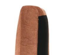 Discount Beliani Divano angolare 3 posti LOFOTEN Tessuto Rosso chiaro Rosso Nero