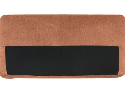 Discount Beliani Divano angolare 3 posti LOFOTEN Tessuto Rosso chiaro Rosso Nero