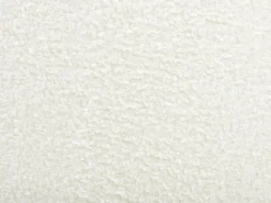 Divano angolare 4 posti LUNGO Bouclé Bianco con ottomana Lato Sinistro