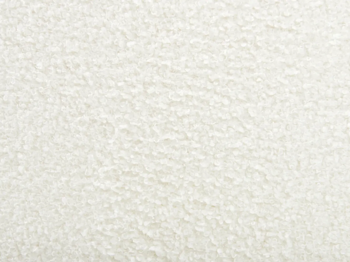 Divano angolare 4 posti LUNGO Bouclé Bianco con ottomana Lato Sinistro