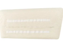 Hot Beliani Divano angolare 4 posti LUNNER Velluto a coste Beige chiaro Lato Sinistro Beige Nero