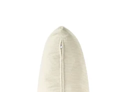 Hot Beliani Divano angolare 4 posti LUNNER Velluto a coste Beige chiaro Lato Sinistro Beige Nero