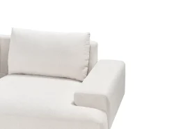 Clearance Beliani Divano angolare 4 posti MARIFERD Tessuto Beige chiaro Beige Marrone Nero