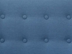 Clearance Beliani Divano angolare 3 posti MOTALA Tessuto Blu Lato Sinistro Marrone Blu