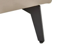 Clearance Beliani Divano angolare 3 posti MYKEN Tessuto Bianco sporco Beige Bianco Nero