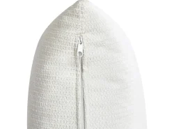 Clearance Beliani Divano angolare 3 posti MYKEN Tessuto Bianco sporco Beige Bianco Nero