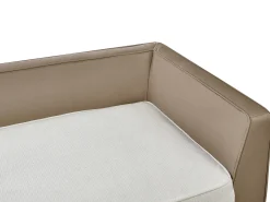 Sale Beliani Divano angolare 3 posti MYKEN Tessuto Bianco sporco Beige Bianco Nero