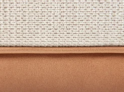 Discount Beliani Divano angolare 3 posti MYKEN Tessuto Beige chiaro Lato destro Beige Marrone Nero