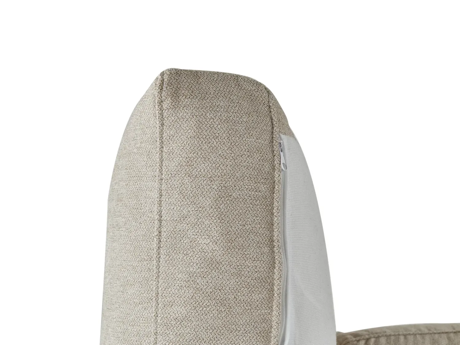 Online Beliani Divano angolare 3 posti NORA Tessuto Beige Beige Marrone