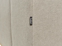 Hot Beliani Divano angolare 3 posti NORA Tessuto Beige Beige Marrone