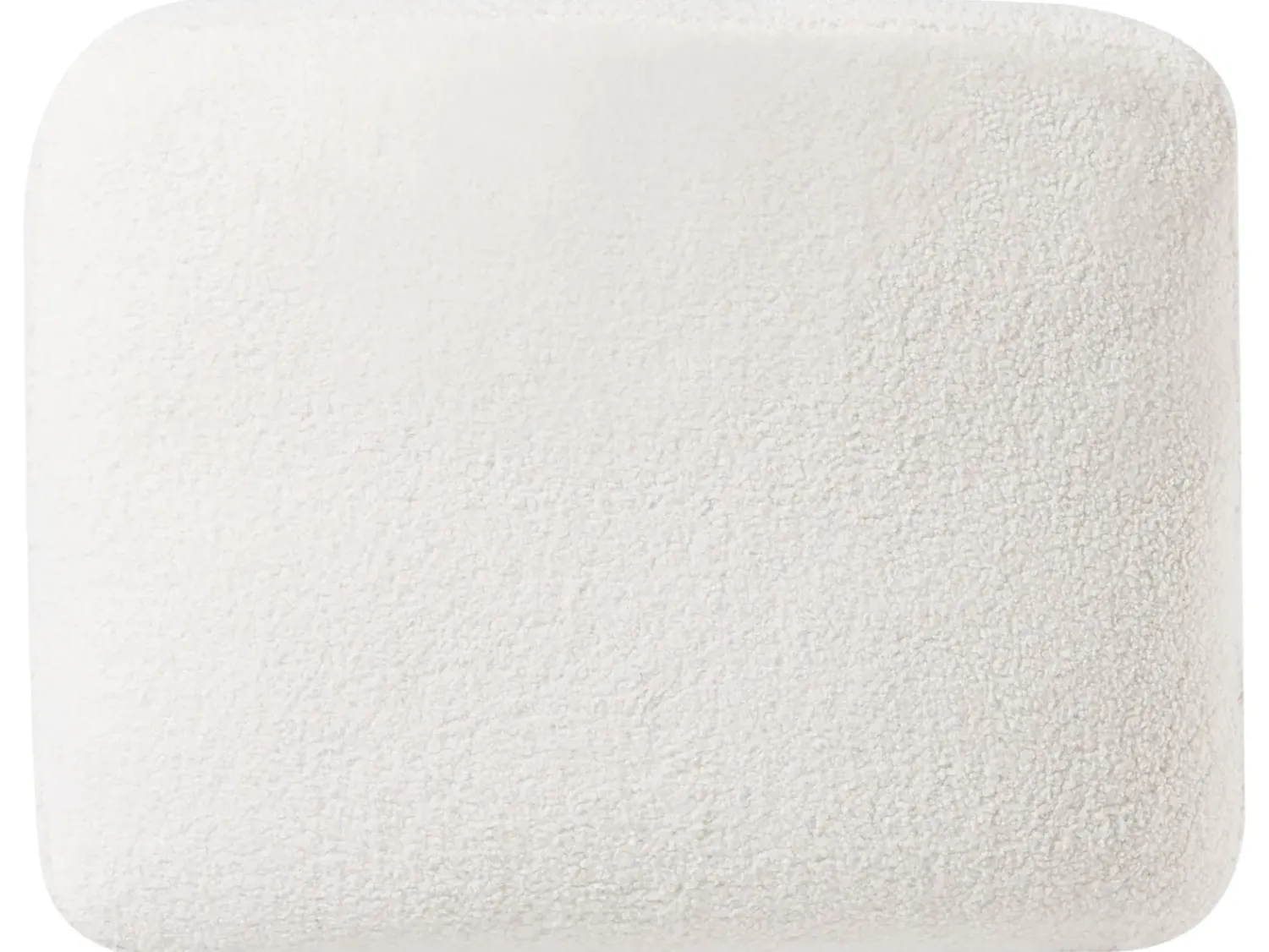 Online Beliani Divano angolare 4 posti OSLO Bouclé Bianco Lato Sinistro Bianco Nero