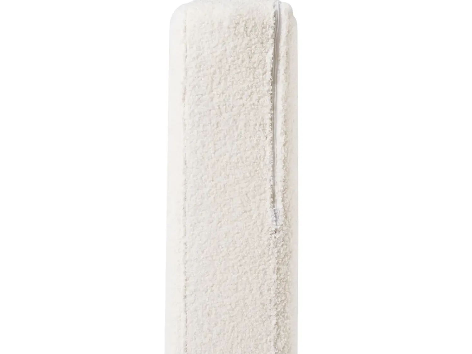 Online Beliani Divano angolare 4 posti OSLO Bouclé Bianco Lato Sinistro Bianco Nero
