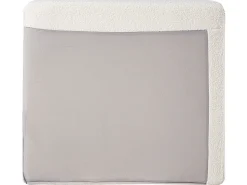 Online Beliani Divano angolare 4 posti OSLO Bouclé Bianco Lato Sinistro Bianco Nero