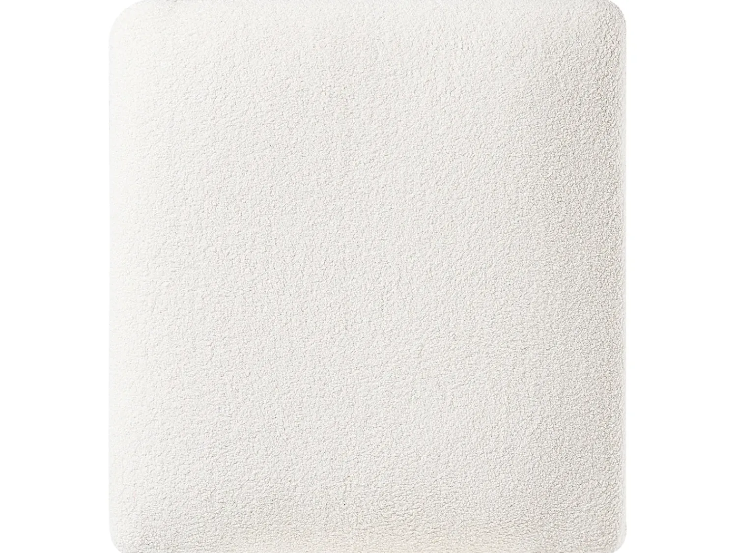 Online Beliani Divano angolare 4 posti OSLO Bouclé Bianco Lato Sinistro Bianco Nero