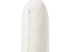 Online Beliani Divano angolare 4 posti OSLO Bouclé Bianco Lato Sinistro Bianco Nero