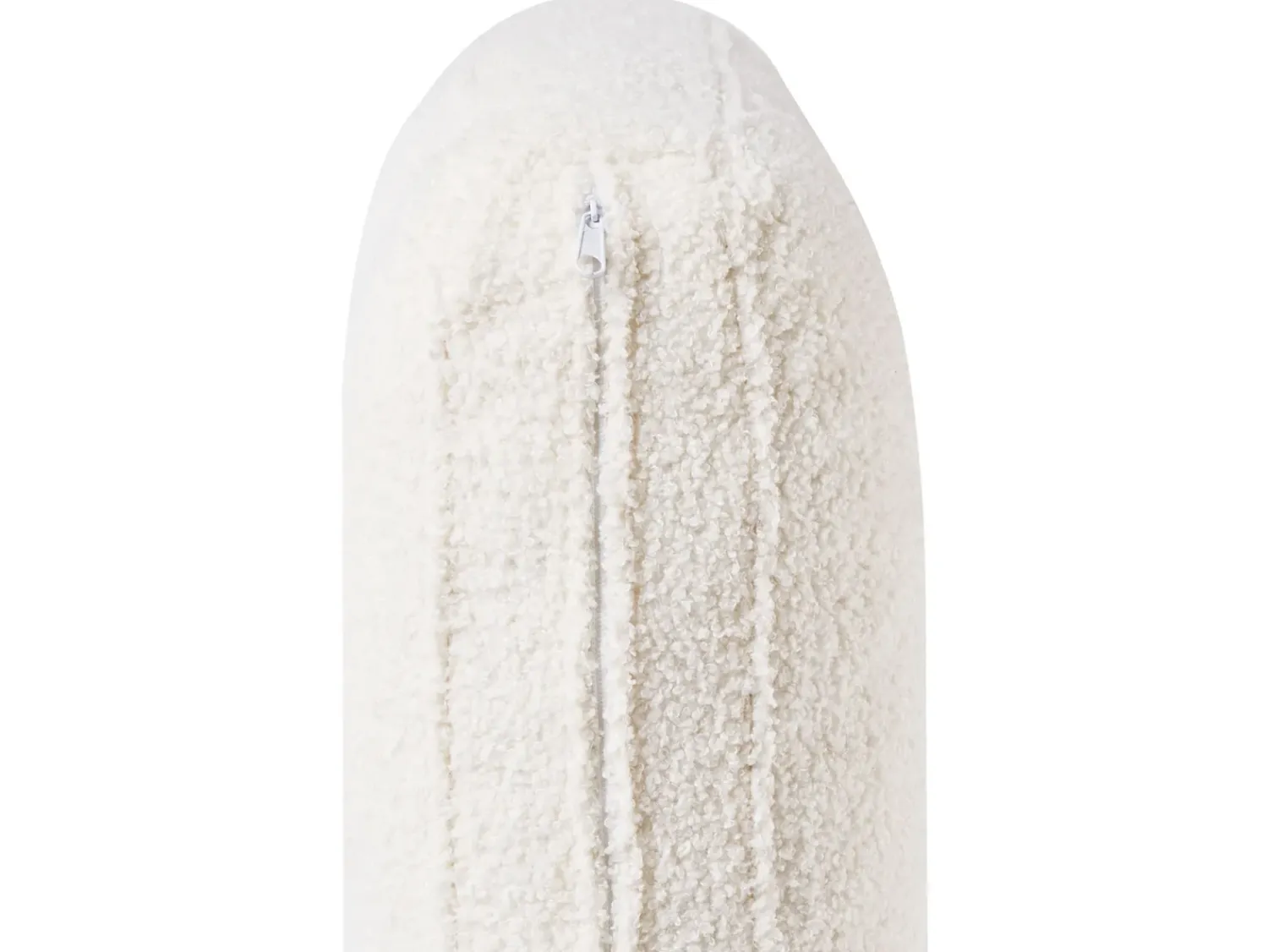 Online Beliani Divano angolare 4 posti OSLO Bouclé Bianco Lato Sinistro Bianco Nero