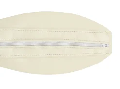 Discount Beliani Divano angolare 4 posti OSLO Pelle naturale Beige chiaro Lato destro Beige Argento