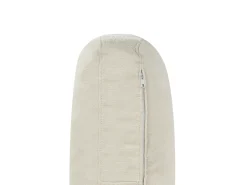 Clearance Beliani Divano angolare 4 posti OSLO Tessuto Beige Lato destro Beige Argento