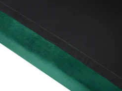 Beliani Divano angolare 4 posti OSLO Velluto scuro Lato Sinistro Verde