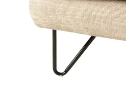 Best Beliani Divano angolare 3 posti SERSAN Ciniglia Bianco Beige Nero