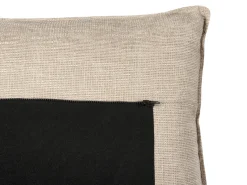 Best Beliani Divano angolare 3 posti SERSAN Ciniglia Bianco Beige Nero
