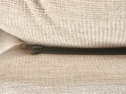 Best Beliani Divano angolare 3 posti SERSAN Ciniglia Bianco Beige Nero
