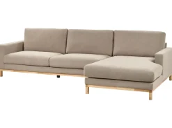 Sale Beliani Divano angolare 4 posti SIGGARD Tessuto Tortora Lato Sinistro Beige Marrone
