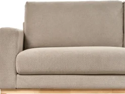 Sale Beliani Divano angolare 4 posti SIGGARD Tessuto Tortora Lato Sinistro Beige Marrone