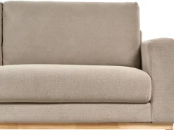 Outlet Beliani Divano angolare 4 posti SIGGARD Tessuto Tortora Lato destro Beige Marrone