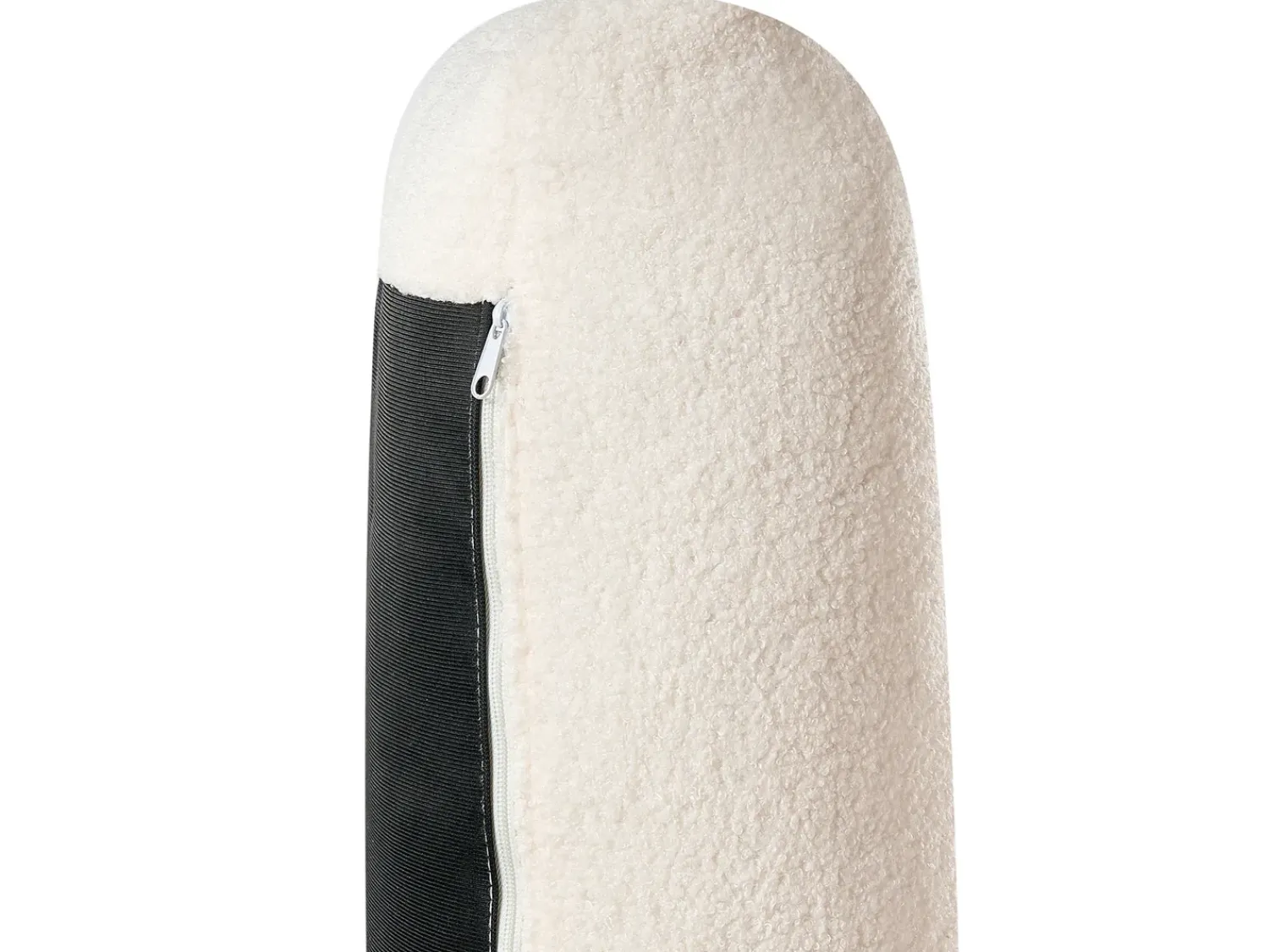 Hot Beliani Divano angolare 4 posti SIGGARD Bouclé Bianco Lato destro Bianco Marrone