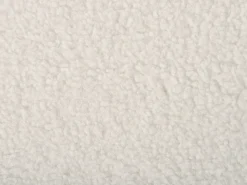 Outlet Beliani Divano angolare 3 posti SIMOS Bouclé Bianco Bianco Marrone