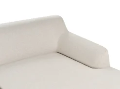 Clearance Beliani Divano angolare 3 posti SOSJO Tessuto Beige chiaro Lato Sinistro Beige Marrone