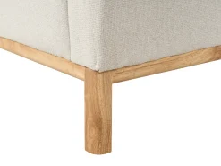 Clearance Beliani Divano angolare 3 posti SOSJO Tessuto Beige chiaro Lato Sinistro Beige Marrone