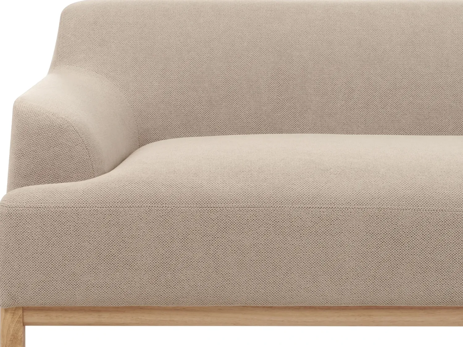 Clearance Beliani Divano angolare 3 posti SOSJO Tessuto Tortora Lato Sinistro Beige Marrone