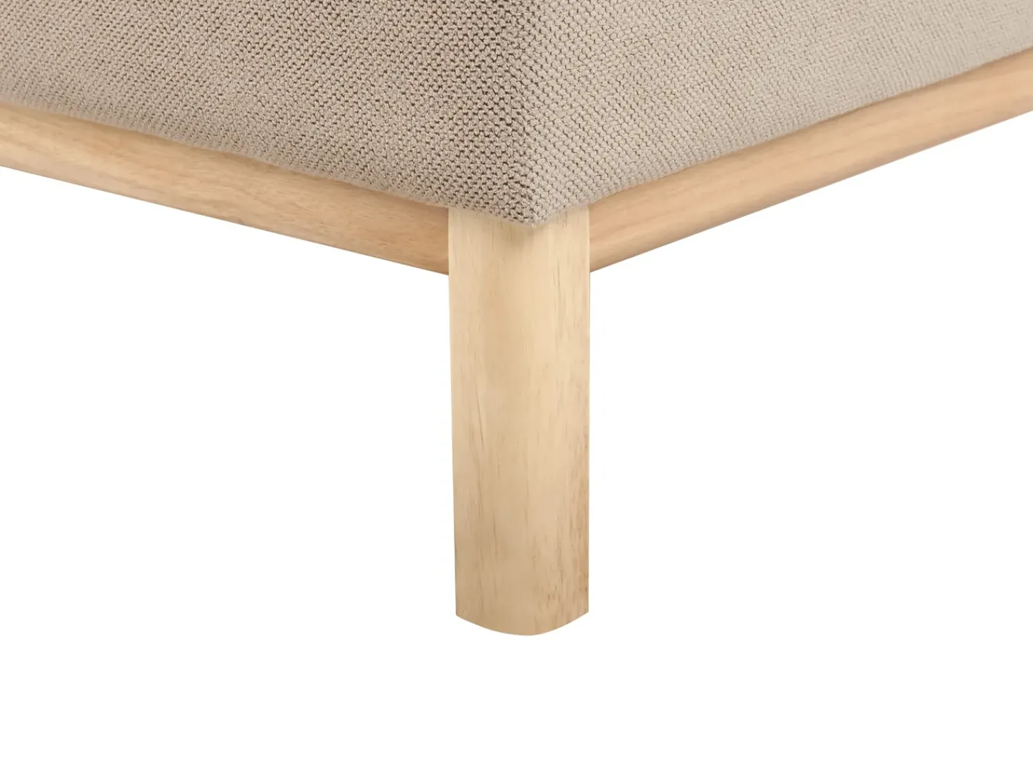 Clearance Beliani Divano angolare 3 posti SOSJO Tessuto Tortora Lato Sinistro Beige Marrone
