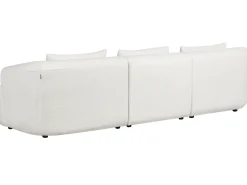 New Beliani Divano angolare 3 posti SVANSELE Bouclé sporco Bianco