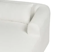New Beliani Divano angolare 3 posti SVANSELE Bouclé sporco Bianco