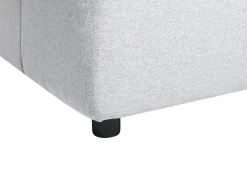 Clearance Beliani Divano angolare 4 posti TOMRA Tessuto chiaro Lato destro Grigio
