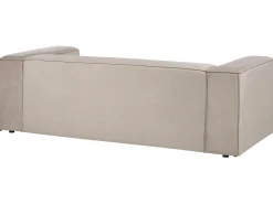 Hot Beliani Divano angolare 2 posti VERNON Velluto Tortora Lato destro Beige