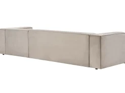 Best Beliani Divano angolare 3 posti VERNON Velluto Tortora Beige