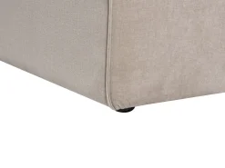 Best Beliani Divano angolare 3 posti VERNON Velluto Tortora Beige