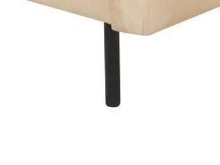 Sale Beliani Divano angolare 4 posti VINTERBRO Velluto Beige Lato destro Beige Nero